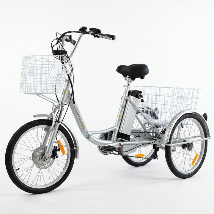 20 Inch Electric Trike Bike – Silver