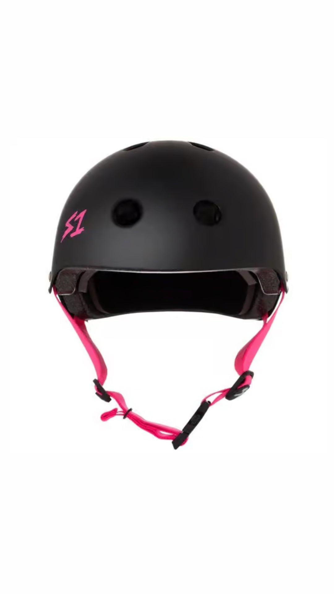 Flight Risk | S1 Lifer Helmet Black Matte/ Pink Straps