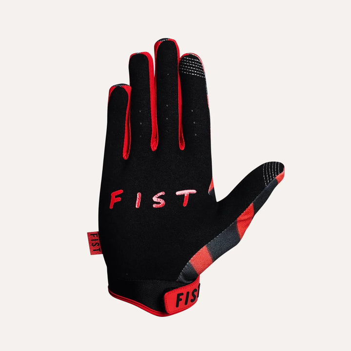 Flight Risk | Fist Strapped Glove Red Stripe
