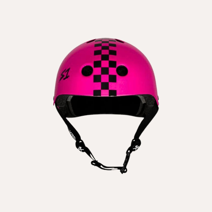 Flight Risk | S1 Lifer Helmet Pink Gloss/Black Checkers
