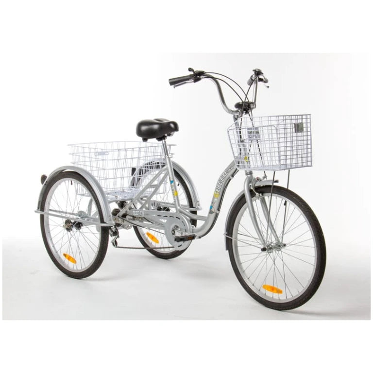 24″ Aluminium Trike Bike Silver
