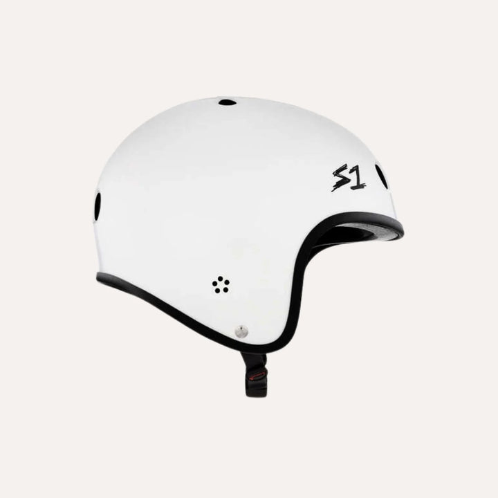 Flight Risk | S1 Lifer Retro E-Helmet White Gloss