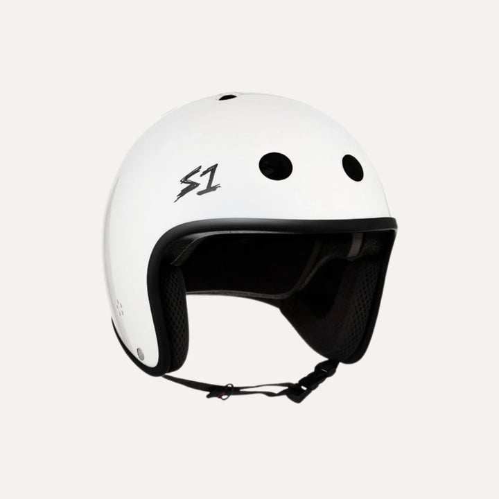 Flight Risk | S1 Lifer Retro E-Helmet White Gloss